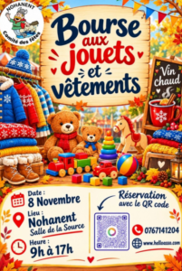 Bourse aux jouets et vêtements @ Maison de la Source salle du Conseil Municipal
